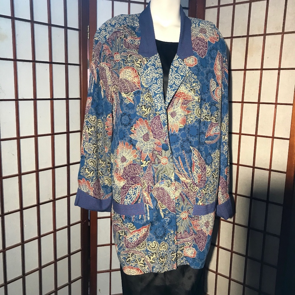 Carole Little Rayon Jacket Size 12